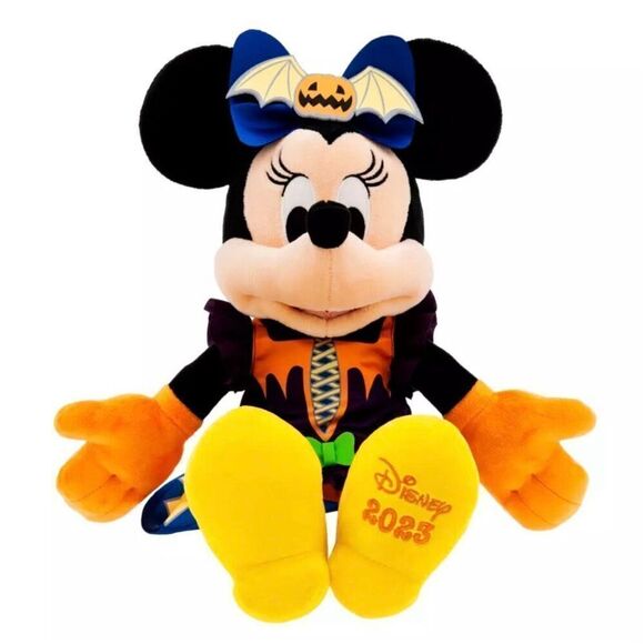 Minnie Mouse Glow in Dark Halloween 2023 Plush Medium 15'' NWT FACTORY SEALED - Picture 3 of 5